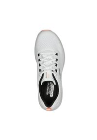 skechers - Buty do chodzenia damskie Skechers 150024WBC. Kolor: biały, wielokolorowy, pomarańczowy, czarny. Materiał: materiał, tkanina. Szerokość cholewki: normalna. Sport: turystyka piesza
