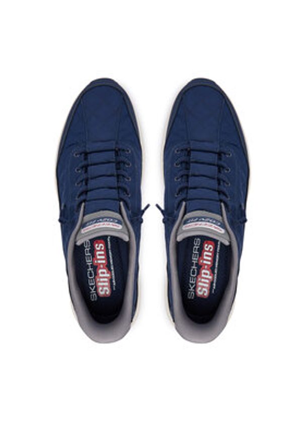 skechers - Skechers Sneakersy Slip-Ins: Contour Foam - Cozy Fit 232619/NVGY Brązowy. Kolor: brązowy. Materiał: materiał