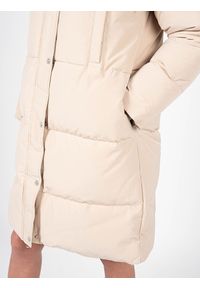 Silvian Heach Kurtka "Down Jacket" | PGA22446PI | Kobieta | Beżowy. Okazja: na co dzień. Typ kołnierza: kaptur. Kolor: beżowy. Materiał: poliester. Styl: casual #9
