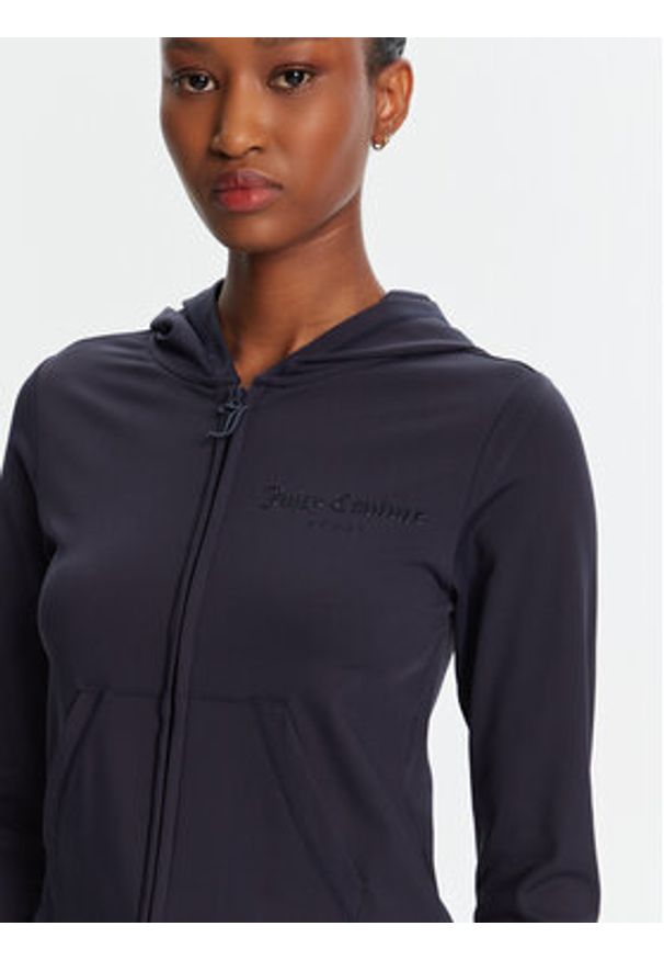 Juicy Couture Bluza Active JCSAS125401 Granatowy Slim Fit. Kolor: niebieski. Materiał: syntetyk
