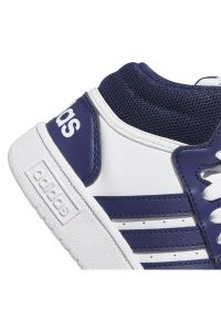 Adidas - Buty adidas Hoops 3.0 Mid IG3717 niebieskie. Okazja: na co dzień. Zapięcie: sznurówki. Kolor: niebieski. Materiał: guma, syntetyk, materiał. Szerokość cholewki: normalna