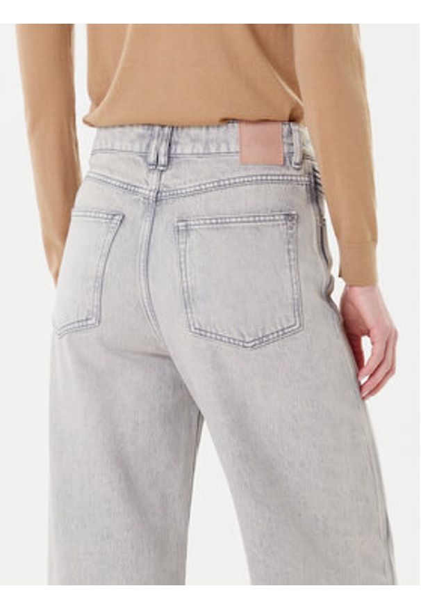 BOSS Jeansy C_Marlene Hr Split 50542436 Szary Relaxed Fit. Kolor: szary