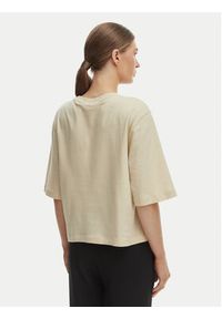 TOMMY HILFIGER - Tommy Hilfiger T-Shirt WW0WW47811 Beżowy Relaxed Fit. Kolor: beżowy. Materiał: bawełna #4