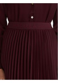 Marella Spódnica plisowana Pontiac 2523106045 Bordowy Regular Fit. Kolor: czerwony. Materiał: wiskoza