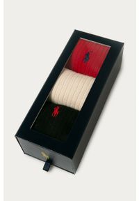 Polo Ralph Lauren - Skarpetki (3-pack). Kolor: wielokolorowy. Materiał: bawełna, materiał, poliamid, elastan, poliester. Wzór: gładki #1