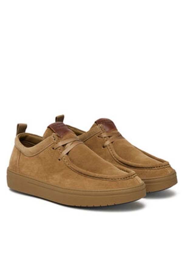TOMMY HILFIGER - Tommy Hilfiger Półbuty Modern Light Suede Moc Toe Shoe FM0FM05501 Brązowy. Kolor: brązowy. Materiał: skóra, zamsz