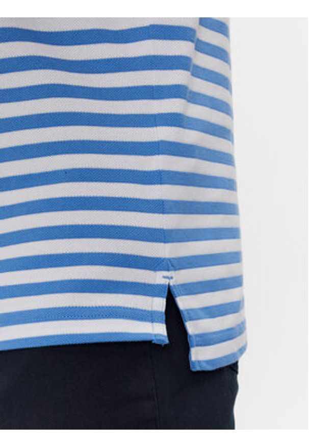 TOMMY HILFIGER - Tommy Hilfiger Polo 1985 MW0MW17771 Niebieski Regular Fit. Typ kołnierza: polo. Kolor: niebieski. Materiał: bawełna