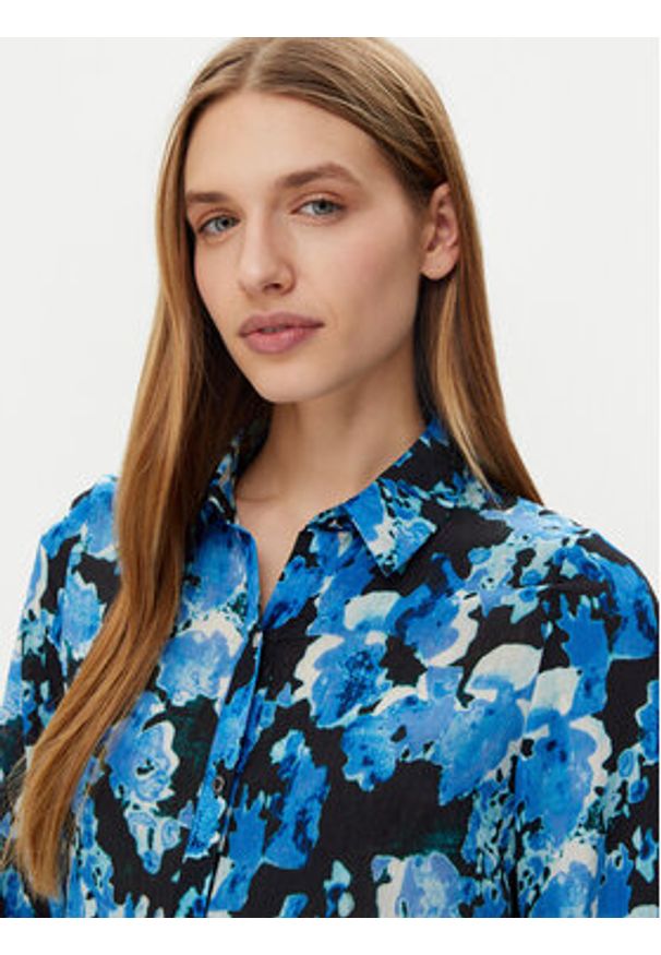 Morgan Koszula 251-CAMIE.F Niebieski Regular Fit. Kolor: niebieski. Materiał: syntetyk