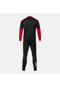 Dres do piłki nożnej męski Joma Eco championship. Kolor: czerwony, wielokolorowy, czarny. Materiał: dresówka. Sport: piłka nożna