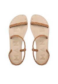 Manebi Sandały Sandals S 9.5 Y0 Brązowy. Kolor: brązowy. Materiał: skóra #5