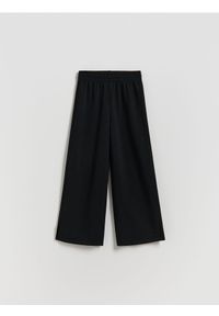 Reserved - Spodnie dresowe - czarny. Kolor: czarny. Materiał: dresówka #1