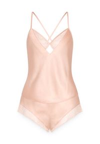 Triumph Piżama A Weekend To Remember 10225050 Beżowy Regular Fit. Kolor: beżowy. Materiał: syntetyk #4