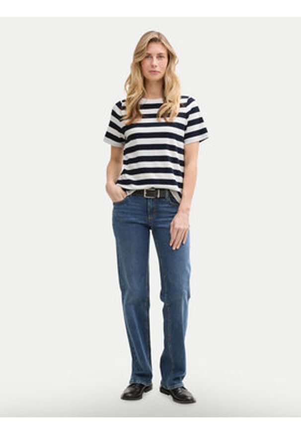Tom Tailor Bluzka 1045964 Granatowy Regular Fit. Kolor: niebieski. Materiał: bawełna