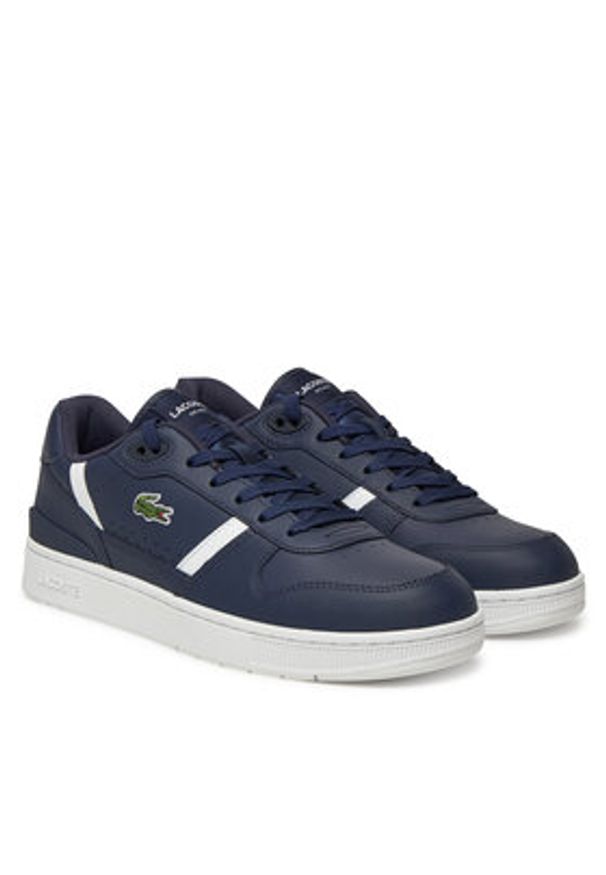 Lacoste Sneakersy 7-49SMA0068 Granatowy. Kolor: niebieski. Materiał: skóra