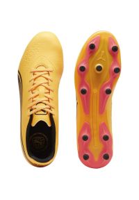 Buty piłkarskie Puma King Match FG/AG M 107570 05 pomarańczowe. Kolor: pomarańczowy. Materiał: materiał, mikrofibra. Szerokość cholewki: normalna. Sport: piłka nożna #5