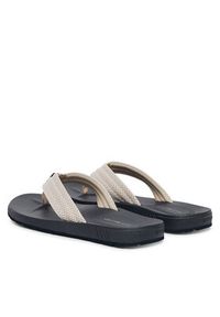 TOMMY HILFIGER - Tommy Hilfiger Japonki Molded Padded Hilfiger B Sandal FM0FM05901 Szary. Kolor: szary. Materiał: materiał #6