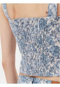 Levi's® Bluzka 001W4-0001 Niebieski Slim Fit. Kolor: niebieski. Materiał: bawełna #5