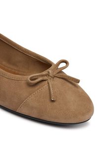 TOMMY HILFIGER - Tommy Hilfiger Baleriny FW0FW09357 Beżowy. Kolor: beżowy. Materiał: skóra #6
