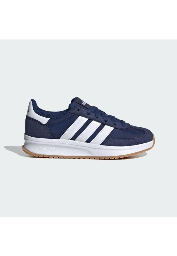 Adidas - Buty Run 70s 2.0 Kids. Kolor: niebieski, biały, wielokolorowy. Materiał: materiał. Styl: sportowy. Sport: bieganie