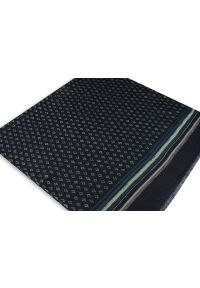 V. Fraas - Szalik Granatowo-Beżowy Przejściowy, Cienki, Elegancki -V.Fraas- Wzór Geometryczny, Męski. Kolor: wielokolorowy, beżowy, niebieski, brązowy. Materiał: poliester. Wzór: geometria. Styl: elegancki