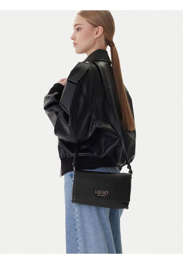 Liu Jo Torebka AA6224 E0958 Czarny. Kolor: czarny. Materiał: skórzane