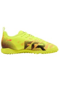 Puma - Buty Piłkarskie Ze Sztuczną Nawierzchnią Dla Dzieci Future 8 Play. Kolor: czerwony, wielokolorowy, żółty. Sport: piłka nożna