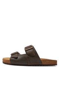 Jack & Jones - Jack&Jones Klapki Louis 12231423 Brązowy. Kolor: brązowy. Materiał: skóra #4