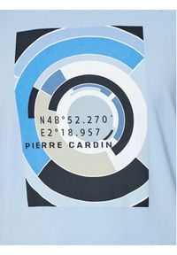 Pierre Cardin T-Shirt C5 21050.2101 Błękitny Regular Fit. Kolor: niebieski. Materiał: bawełna #8