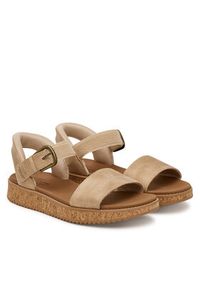 skechers - Skechers Sandały Bobs Sun Vibe 114423/NAT Beżowy. Kolor: beżowy. Materiał: skóra #2