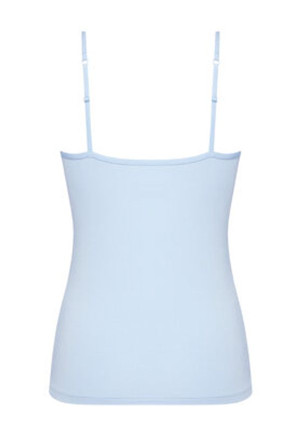 Triumph Top Feel Of Modal 10221654 Błękitny Slim Fit. Kolor: niebieski