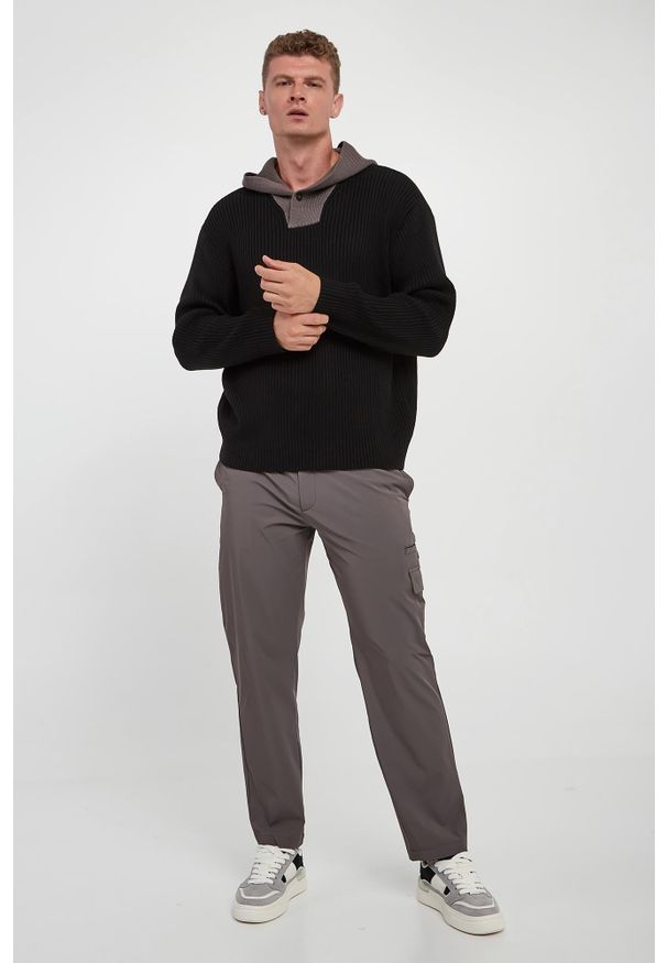 Armani Exchange - Sweter męski z kapturem ARMANI EXCHANGE. Typ kołnierza: kaptur