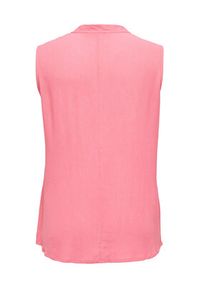 ONLY Carmakoma Top 15290009 Różowy Regular Fit. Kolor: różowy. Materiał: wiskoza
