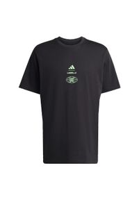 Adidas - Koszulka Lesmills Tour Graphic. Kolor: czarny. Sport: fitness #2