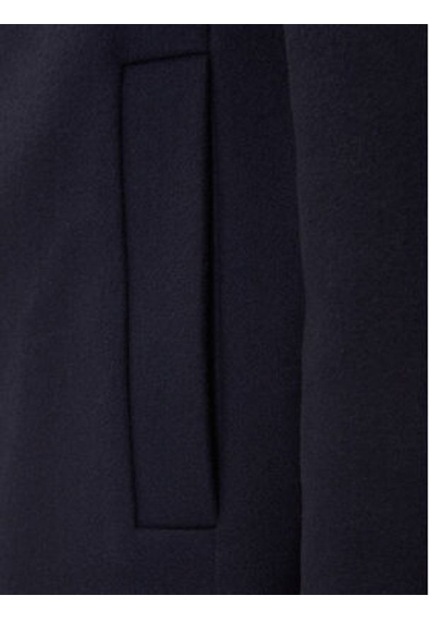 Hugo - HUGO Płaszcz wełniany Mintrax2541 50546551 Granatowy Regular Fit. Kolor: niebieski. Materiał: wełna