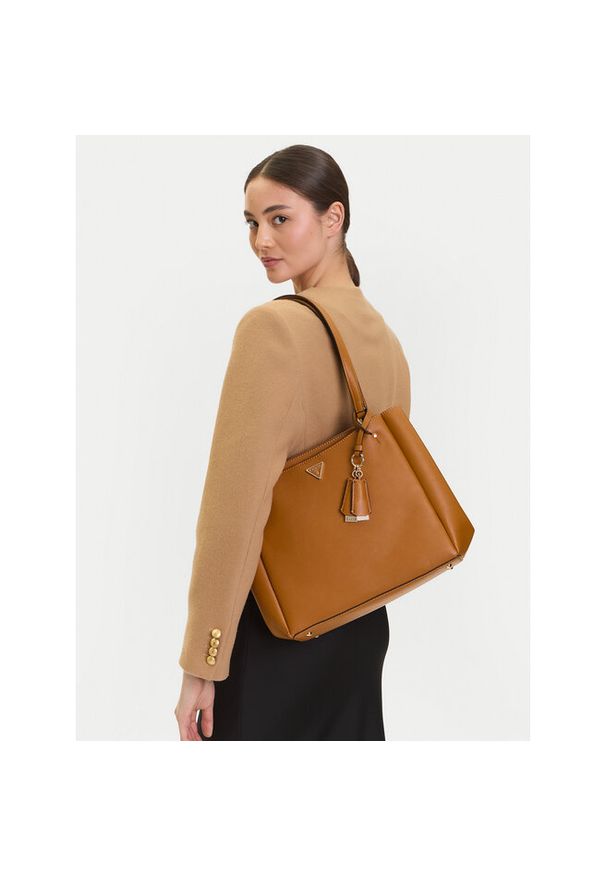 Torebka Guess. Kolor: brązowy