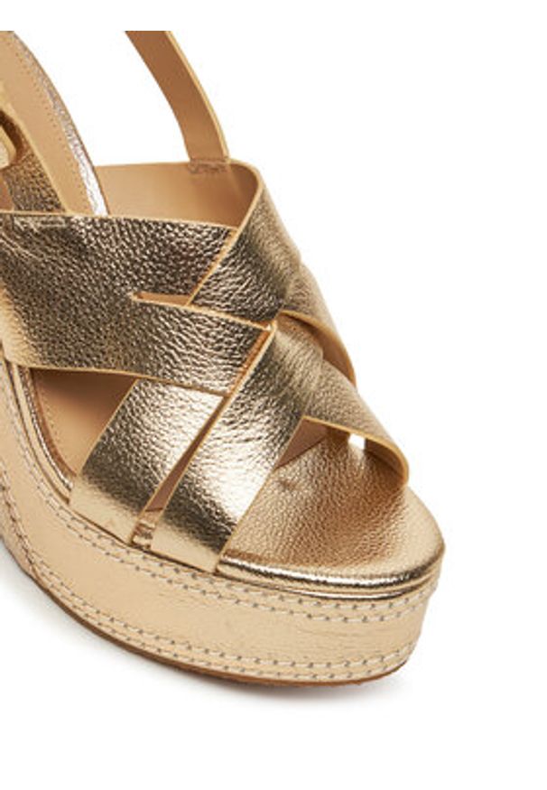 MICHAEL Michael Kors Espadryle Nora 40S5NOHS2M Złoty. Kolor: złoty. Materiał: skóra