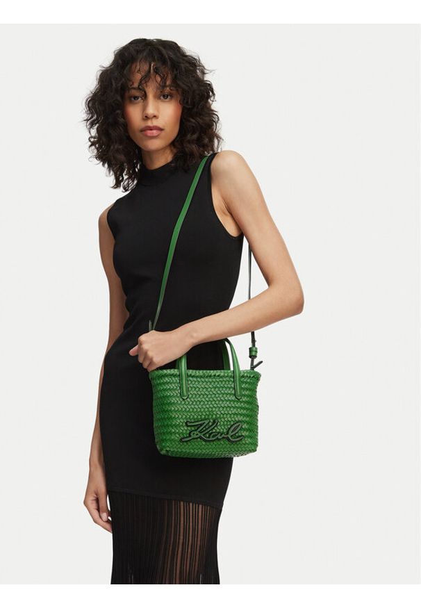 Karl Lagerfeld - KARL LAGERFELD Torebka B2W30224 Zielony. Kolor: zielony. Materiał: skórzane