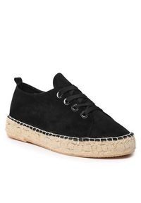 Jenny Fairy Espadryle HZF098-01 Czarny. Kolor: czarny. Materiał: materiał #7