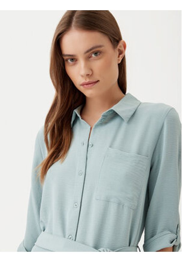 JDY Sukienka koszulowa Lion 15341128 Niebieski Regular Fit. Kolor: niebieski. Materiał: syntetyk. Typ sukienki: koszulowe