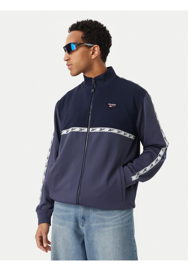 Reebok Bluza Artek RK25726CCM Granatowy Regular Fit. Kolor: niebieski. Materiał: syntetyk