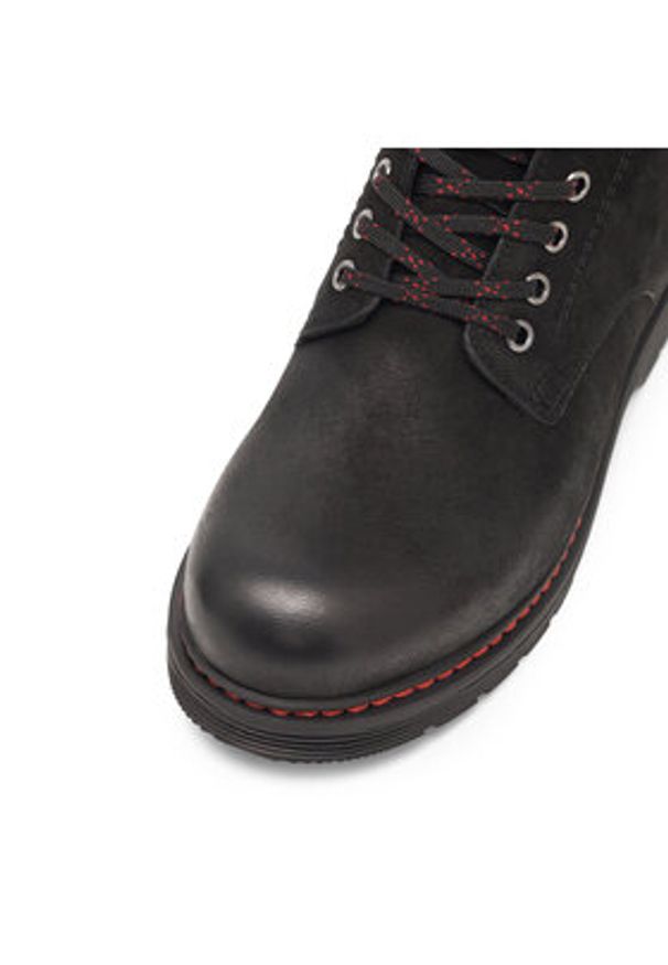 Lasocki Trzewiki WI23-DOC-05 Czarny. Kolor: czarny. Materiał: nubuk, skóra