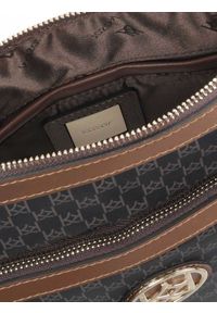 Kazar - Tekstylna listonoszka damska w ciekawy wzór. Kolor: brązowy. Materiał: skórzane. Styl: casual #4