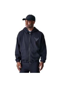 New Era Nba Linear Fz Hoodie Chibul Dorośli. Kolor: czarny #1