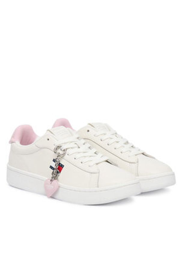 Tommy Jeans Sneakersy Archive '98 Valentines EN0EN03024 Écru. Materiał: skóra