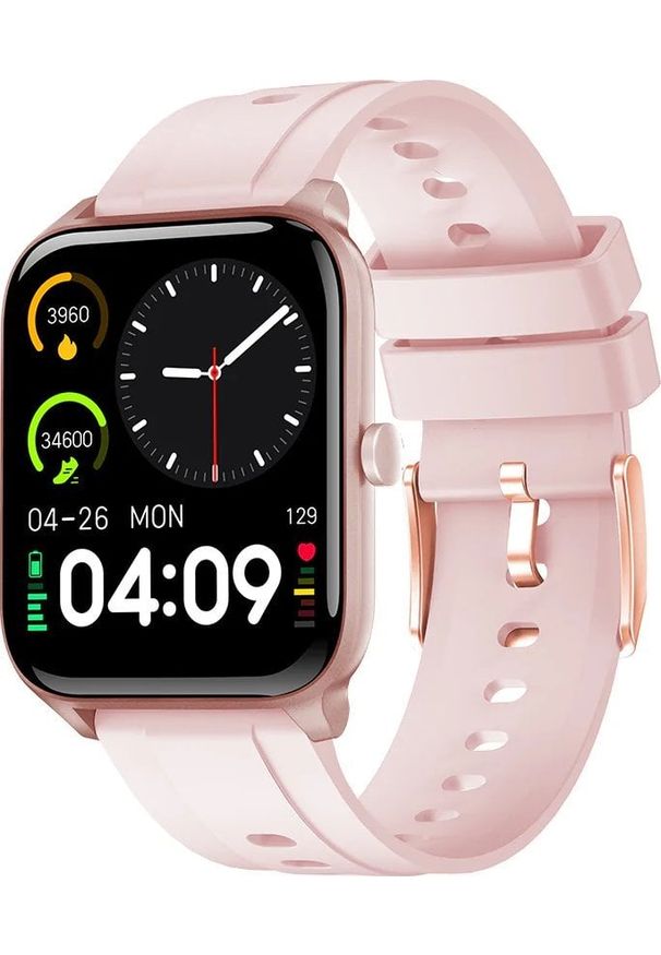 Smartwatch Kumi KU3S Różowy (KU-KU3S-PK). Rodzaj zegarka: smartwatch. Kolor: różowy