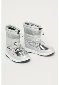 Moon Boot - Buty dziecięce. Nosek buta: okrągły. Kolor: srebrny
