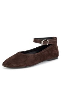 Gino Rossi Baleriny ANYA-7340-25 Brązowy. Kolor: brązowy. Materiał: zamsz, skóra #5
