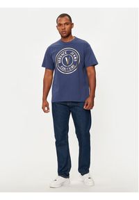 Versace Jeans Couture T-Shirt 77GAHT01 Granatowy Regular Fit. Kolor: niebieski. Materiał: bawełna #2