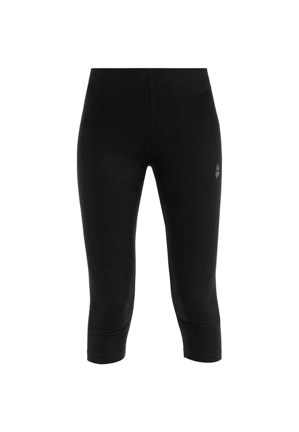 ZSPORT - Panie 3/4 legginsy ATHL. DPT Black - Oddychający i elastyczny. Kolor: czarny. Materiał: bawełna, materiał, elastan