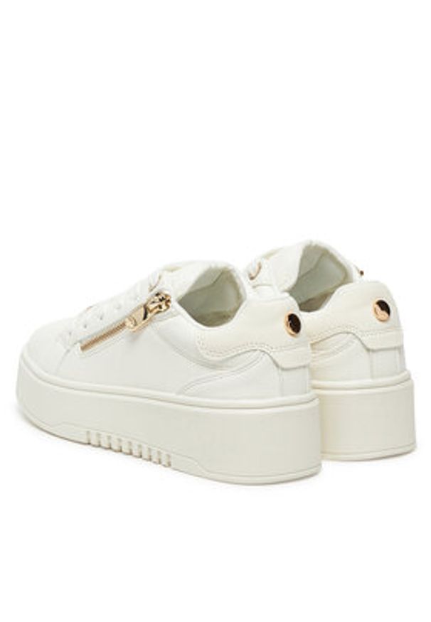 DeeZee Sneakersy AM25233-D Biały. Kolor: biały. Materiał: skóra